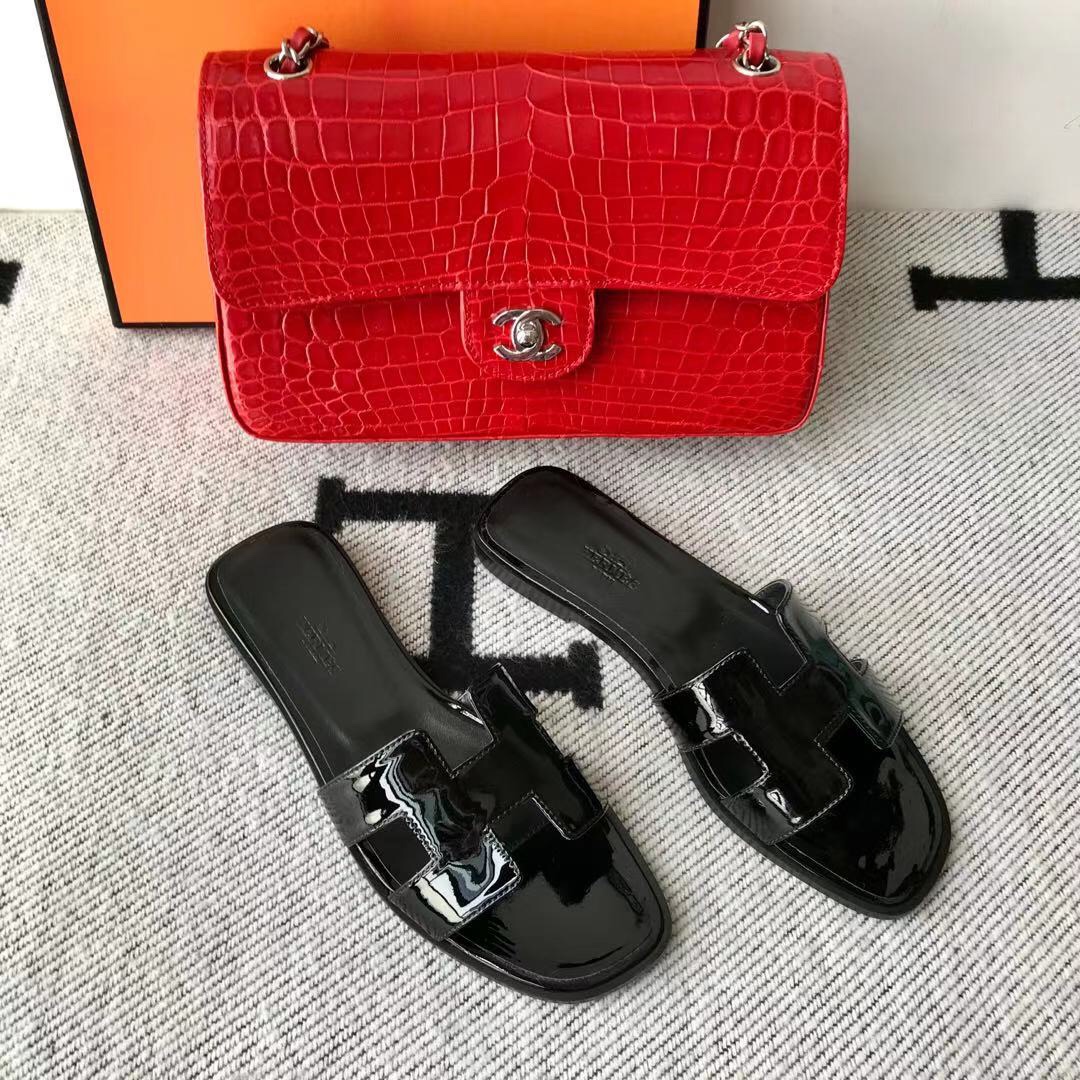 에르메스 올수공 오란 슬리퍼 샌들 페이던트 20